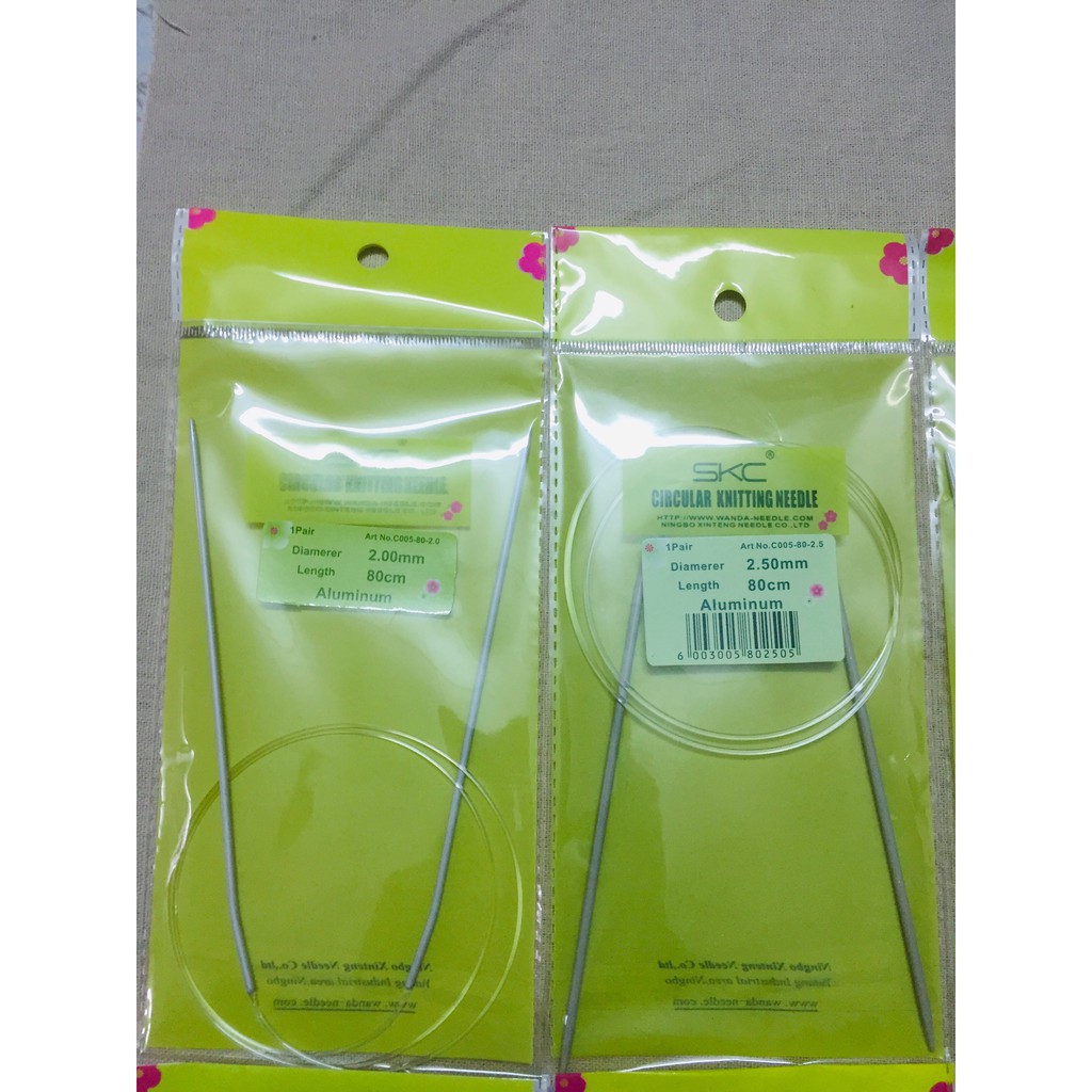 Que đan vòng SKC 80cm dùng đan áo, khăn, váy, mũ cao cấp