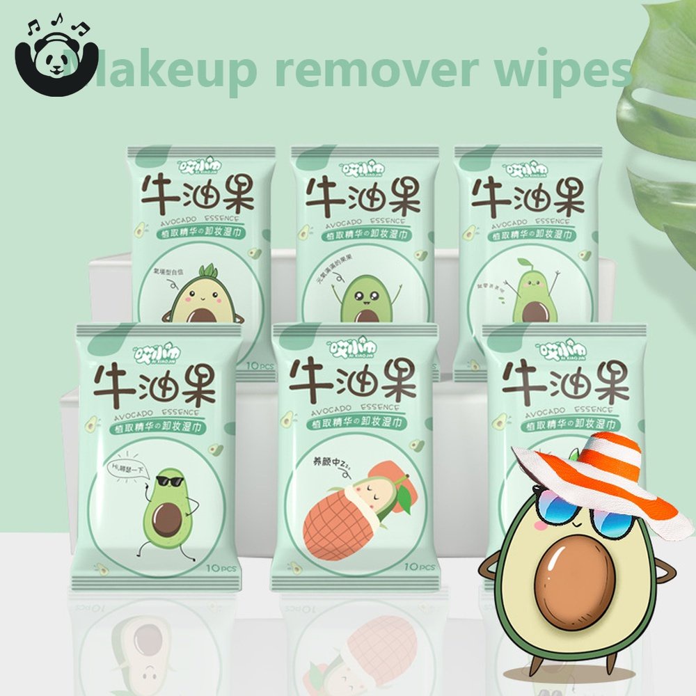 Khăn Ướt Tẩy Trang Tinh Chất Quả Bơ Dùng Một Lần
