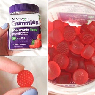 Kẹo ngủ ngon 5mg-10mg Natrol Melatonin Gummies HỎA TỐC 