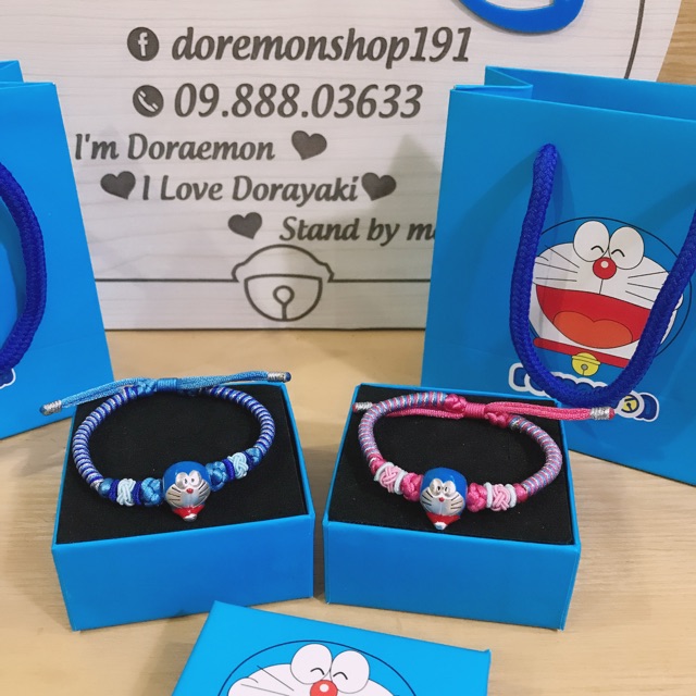 Vòng Tay Bạc Dây Tết Doremon Doraemon