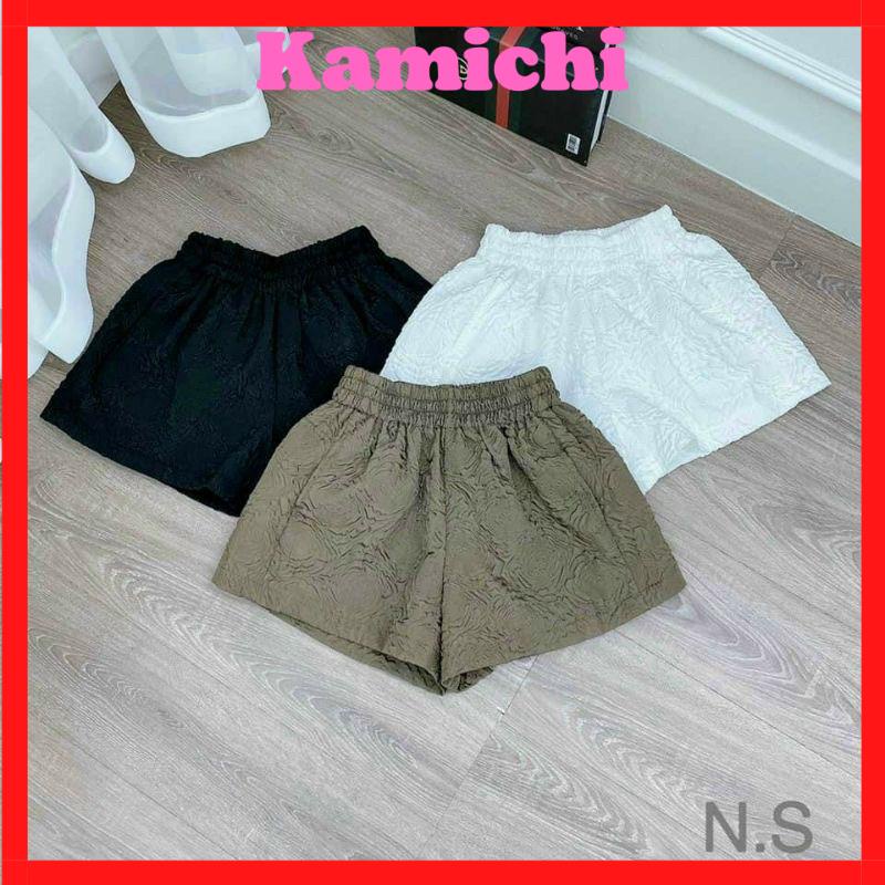 Quần Short Nữ Dập nổi 3D xốp phồng hàng đẹp xinh xắn m866,Quần đùi xốp KAMICHI siêu hot cá tính thoáng mát