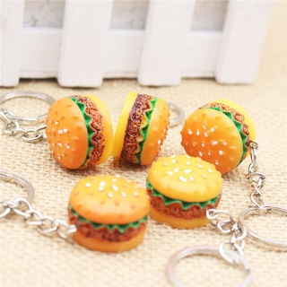 OKDEALS Khóa Hình Hamburger 3D Vui Nhộn