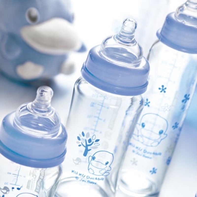 Bình sữa thuỷ tinh 240ml KUKU KU5847 cho bé từ 0 tháng