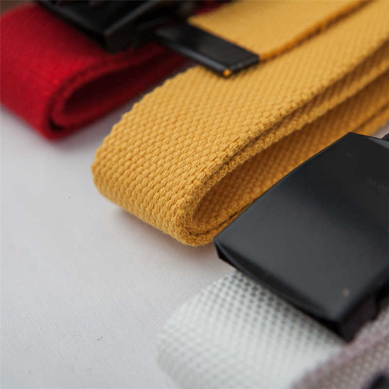 Thắt lưng vải canvas phong cách thời trang đơn giản cho nam và nữ