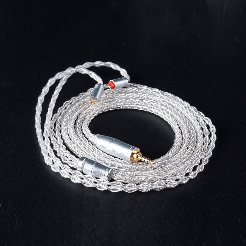 Dây Cáp Tai Nghe 8 Lõi Mạ Bạc Hua Kbear 2.5 / 3.5mm 2pin / Mmcx