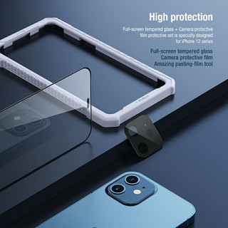 (iPhone 12) Combo 2in1 kính cường lực nillKin + dán camera bảo vệ máy toàn diện