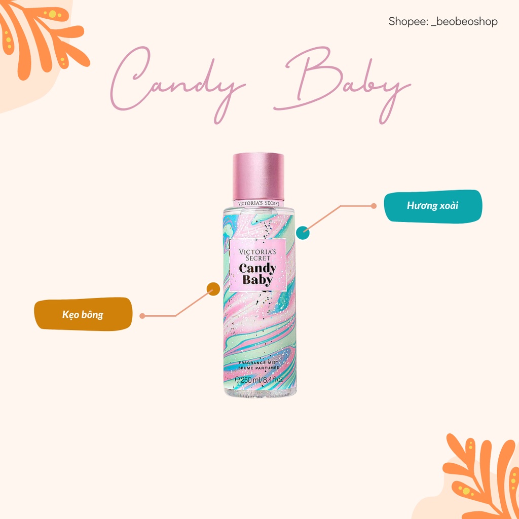 Xịt thơm bodymist Victoria’s Secret Candy Baby - 250ml