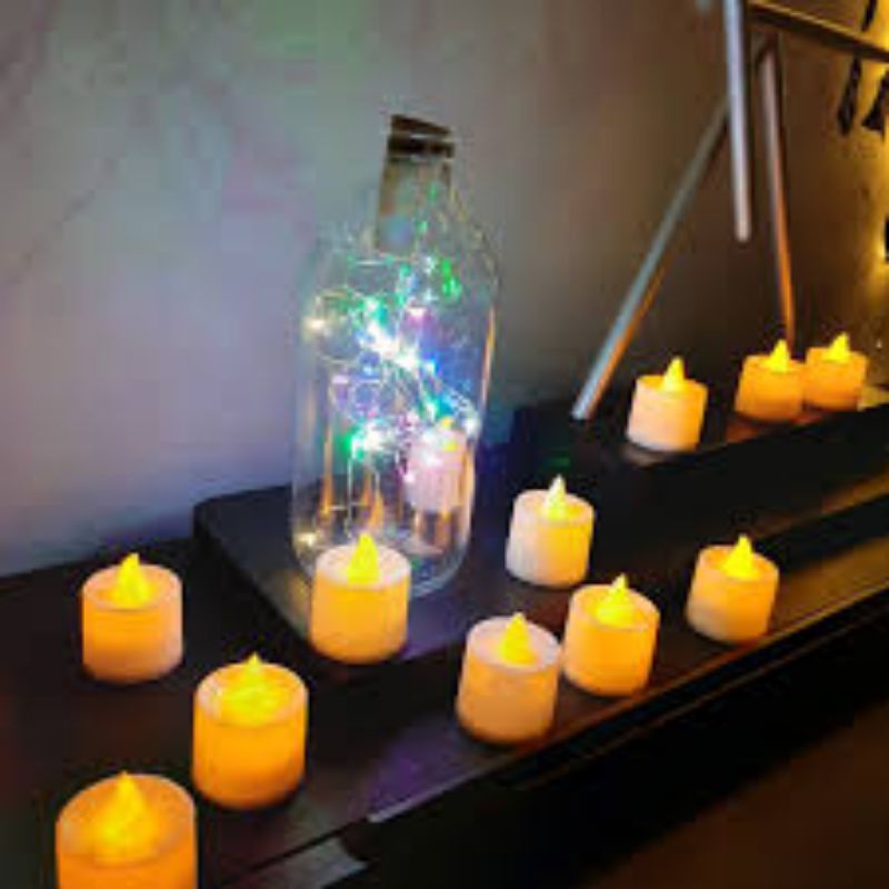Dây đèn led trang trí fairylight đom đóm có sẵn pin dài 1m-2m-3,5m