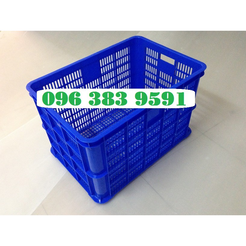 Rổ nhựa đựng trái cây hoặc hàng may mặc, Sọt 3T9, sóng nhựa 3T9