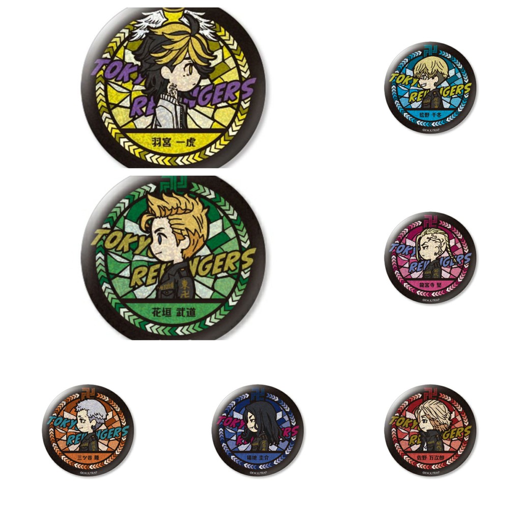 Combo 7 huy hiệu cài áo IN HÌNH Tokyo Revengers Kịch Trường Của Takemichi Raw anime chibi dễ thương tiện lợi