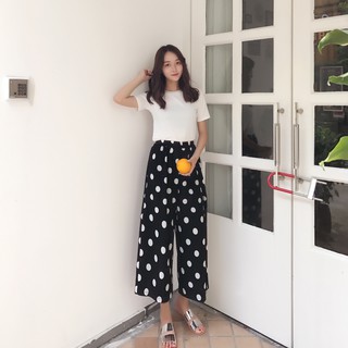 QUẦN ỐNG RỘNG CHẤM BI
