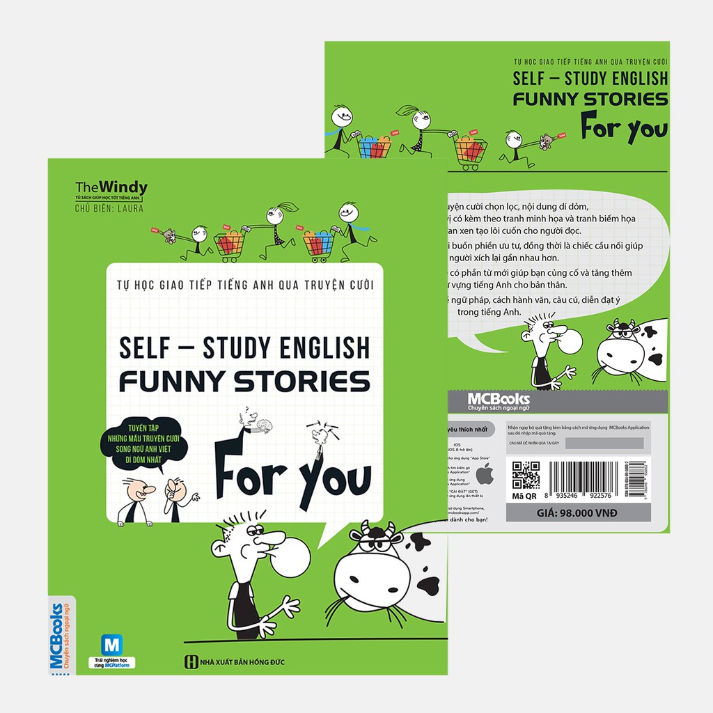 Sách Self-study English - Funny Stories for you - Tự học giao tiếp tiếng Anh qua truyện cười