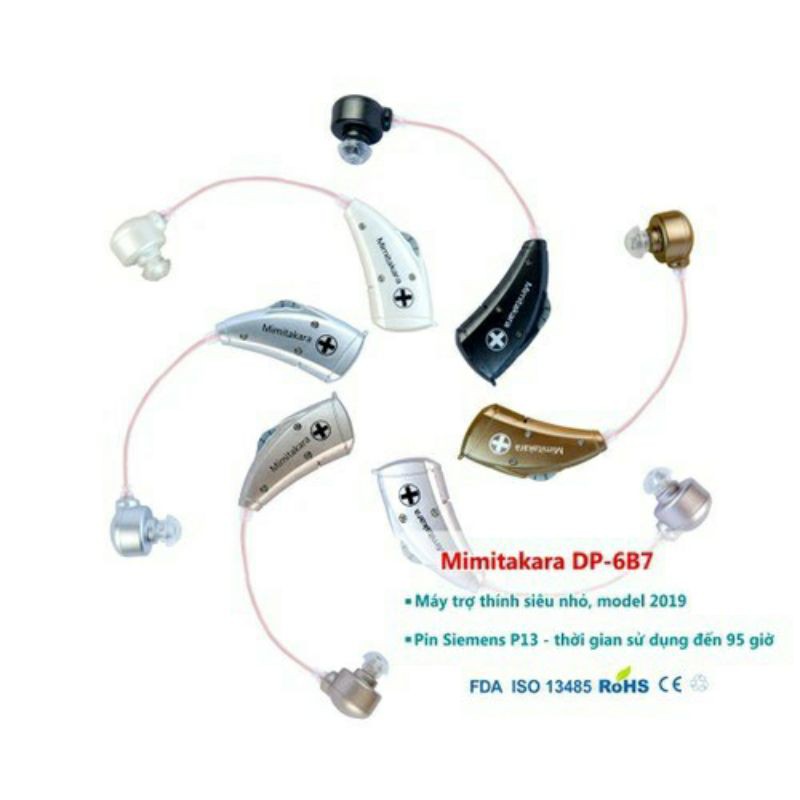Máy trợ thính siêu nhỏ vành tai Model 2019 Mimikatara DP-6B7