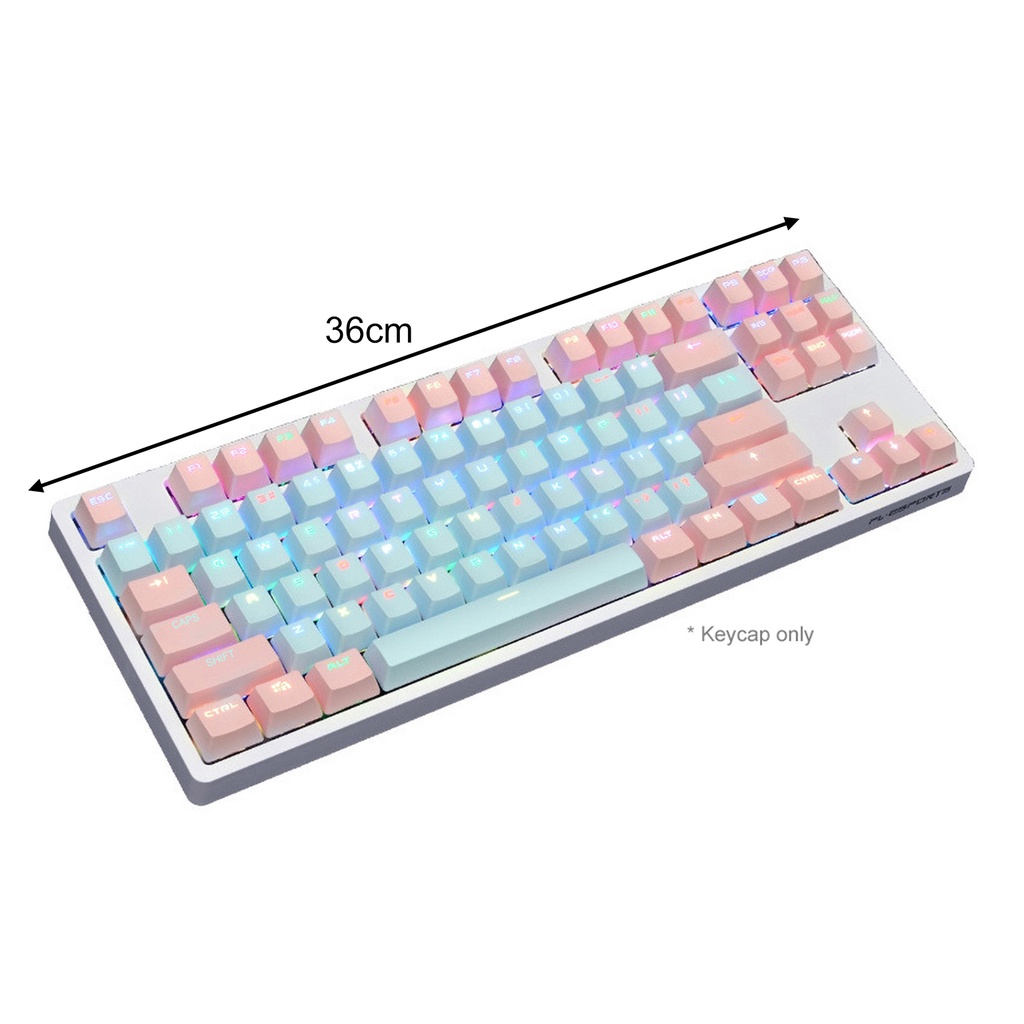 Set 87 nắp nút bấm bàn phím PBT màu sắc xinh xắn chất lượng cao