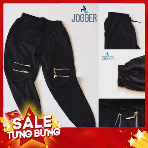 Quần Jogger Kaki nam/nữ có khóa kéo zipper JK4 - có size S và XXL nữa - Hàng nhập khẩu