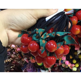 Set 2 dây cột tóc Cherry siêu xinh