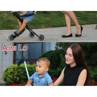 (Sale) XE ĐẨY 3 BÁNH GẤP GỌN THÔNG MINH
