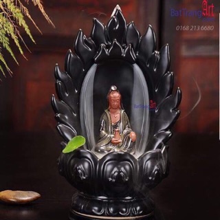 Thác khói trầm hương Phật tọa đài lửa
