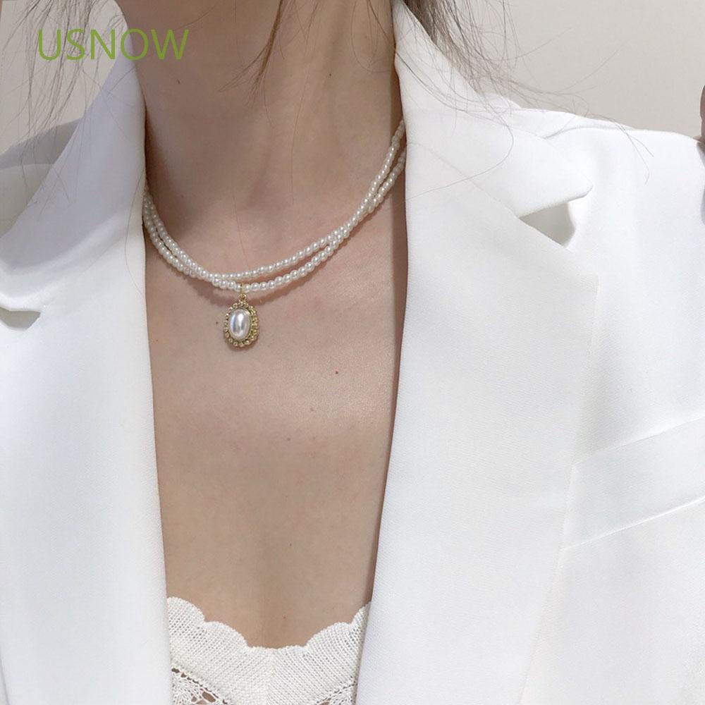 Dây Chuyền Hợp Kim Đính Ngọc Trai Nhân Tạo Sang Trọng Cho Nữ