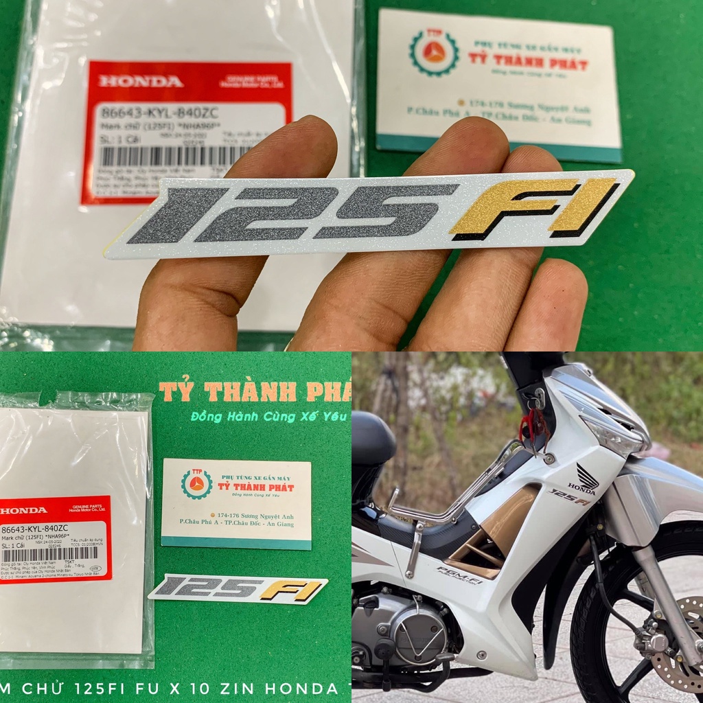 Tem chử 125 Fi Fu X 10 Trắng zin