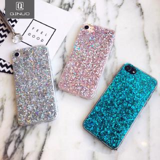 Bling powder soft case for iphone 7 6 8 plus x phone cover for iphone xr xs max cases shell