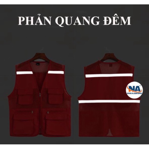 Áo ghi lê kỹ sư bảo hộ lao động Nam Á, loại cao cấp (có phản quang) [DOO SAFETY]
