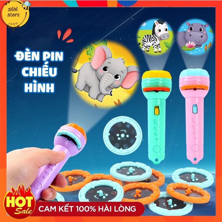 Đèn Pin Chiếu Hình Cho Bé - Nhiều Chủ Đề - 80 Hình Khác Nhau- Siêu Bền - Siêu Nét ( loại 1 )