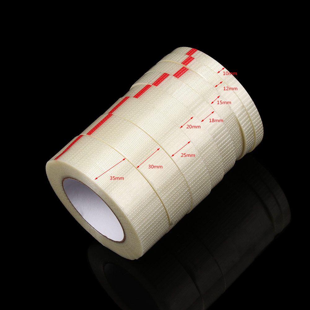 Băng Keo Dán Hộp Vách Ngăn Bằng Sợi Thủy Tinh Bền Chịu Nhiệt Độ Cao 50Meter