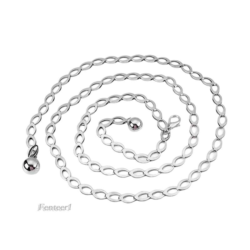 Thắt Lưng Dây Xích Kim Loại Thời Trang Đi Biển Fenteer1 Cho Nữ