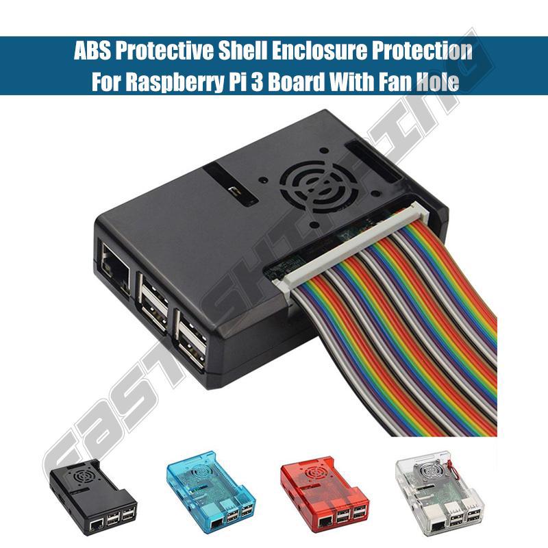 ABS Protective Shell Enclosure Protection For Raspberry Pi 3 Board With Fan Hole