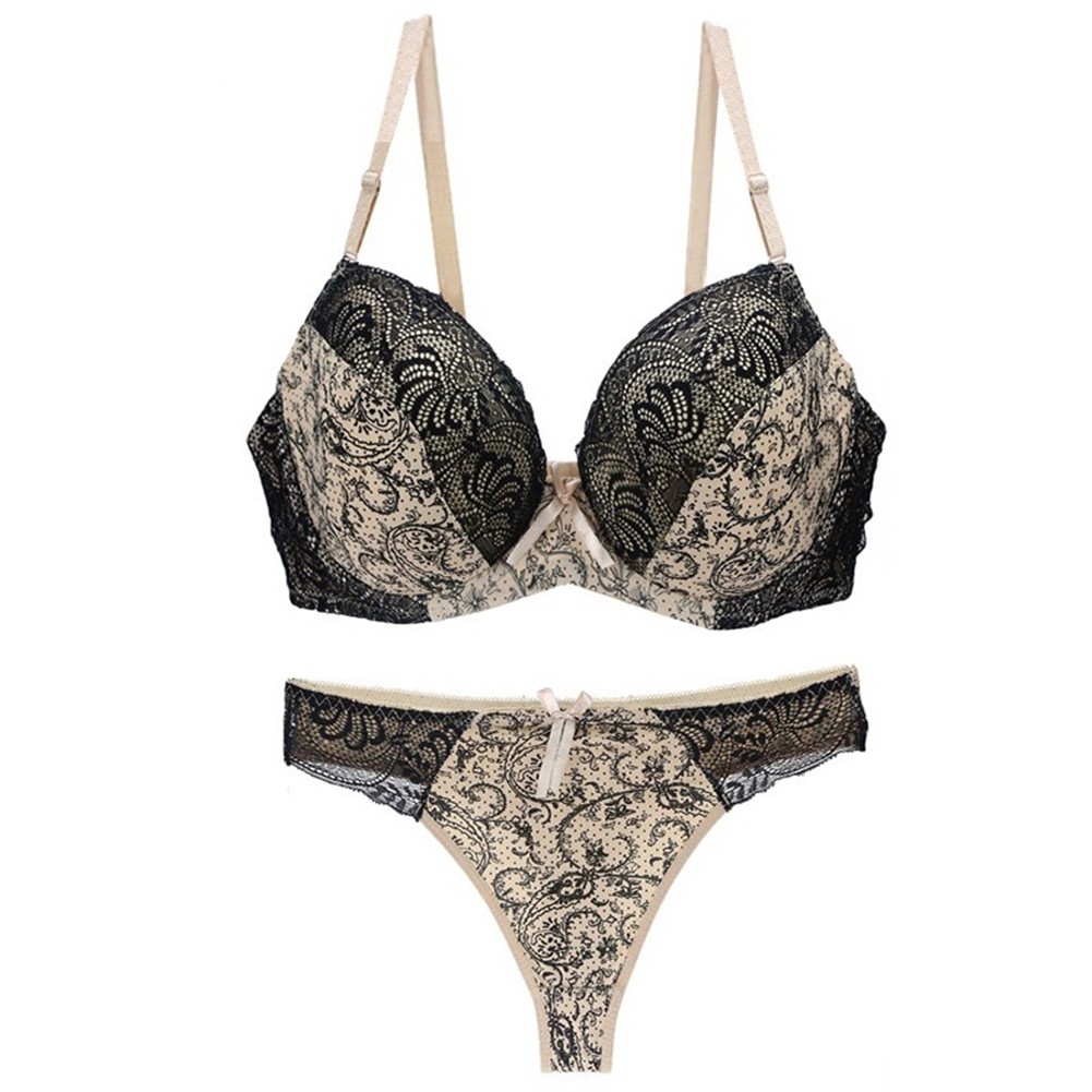(Hàng Mới Về) Set 2 Món Gồm Áo Lót Nâng Ngực Kèm Quần Lọt Khe Quyến Rũ Dành Cho Nữ | BigBuy360 - bigbuy360.vn