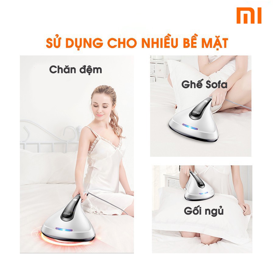 Máy hút bụi cầm tay MIUI - Máy hút bụi giường nệm công nghệ UV khử trùng diệt khuẩn 99% - Vệ Sinh Giường Nệm sạch sẽ