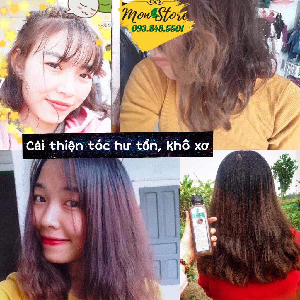 TINH CHẤT GỘI ĐẦU VV Natural Cosmetic 100% từ thảo mộc thiên nhiên giúp ngăn rụng, sạch gàu, mọc tóc nhanh