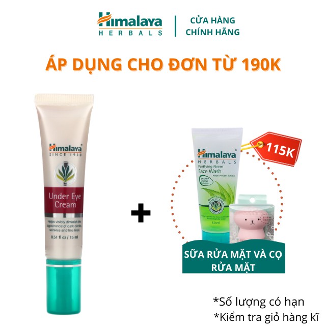 Kem dưỡng giảm thâm quầng mắt Himalaya Under Eye Cream 15g