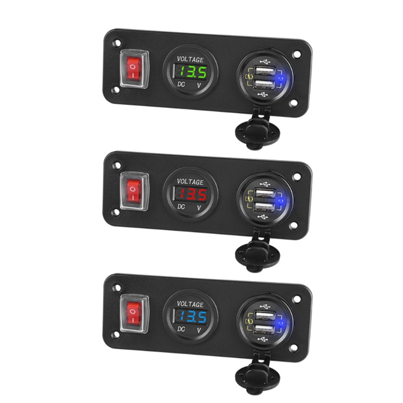 Cốc Sạc Nhanh QC3.0 USB Có Công Tắc Bật / Tắt Cho DC 6-30V