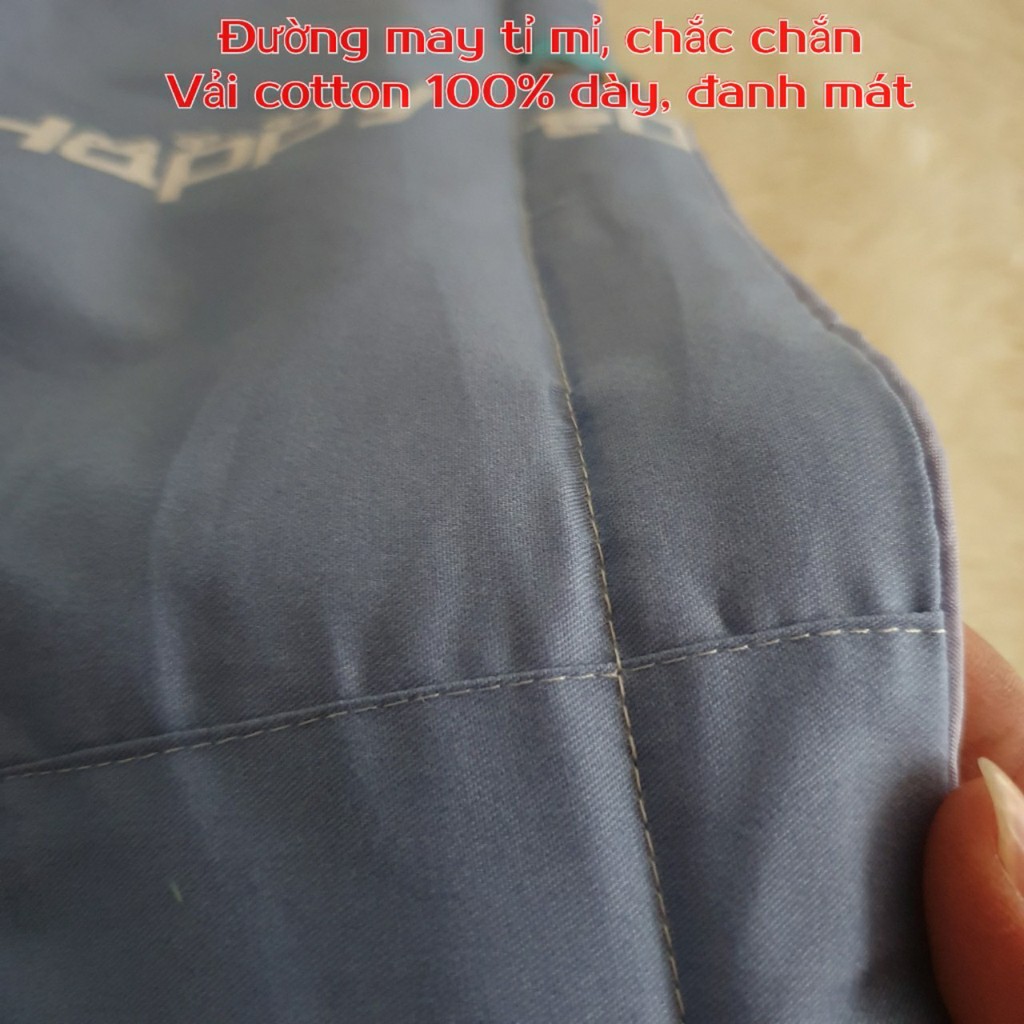 Vỏ gối cotton 100% - 1 cái 45x65cm, áo gối khóa kéo, có lót bông mềm