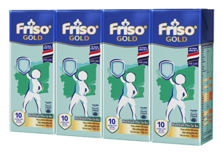 [Nhập Mã MKBMFRI38 Giảm 38K] Lốc 4 hộp Sữa uống dinh dưỡng Friso Gold 180ml