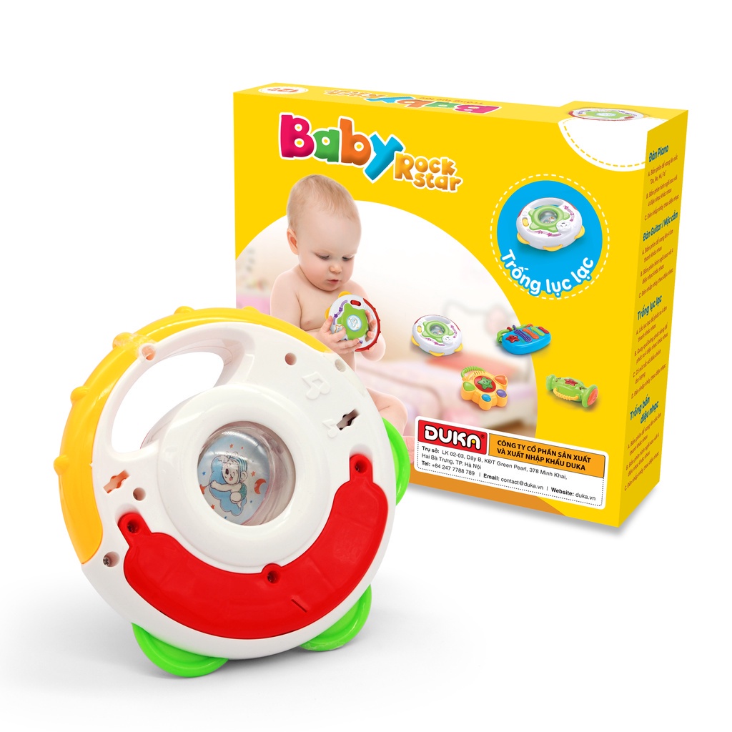 Đồ Chơi DUKA Baby Rock Star - Trống Lục Lạc - DK580021