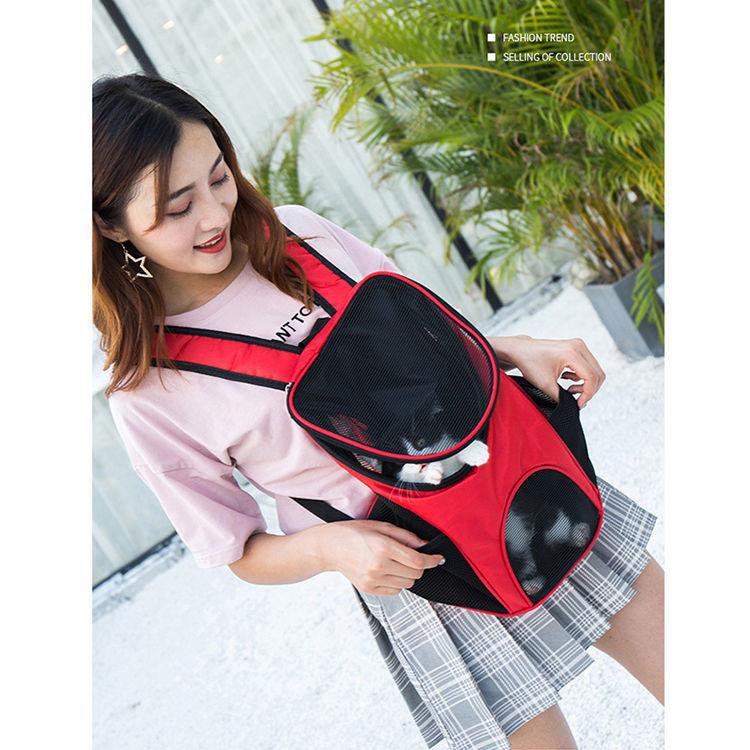 Hàng Sẵn Balo đựng chó mèo thoáng khí chống sốc có thể gập lại với tay cầm【Tennessee052】