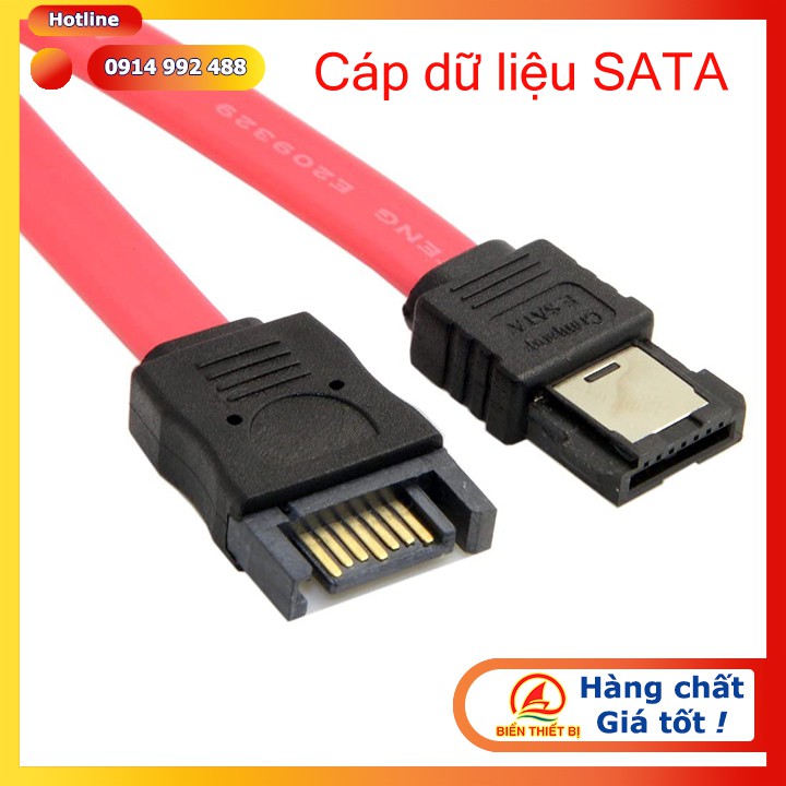 Cáp nối dài SATA dữ liệu cho ổ cứng HDD SSD DVD/ CD-ROM - Cáp dữ liệu SATA nối dài 50cm 7pin Đực sang Cái, cho máy tính