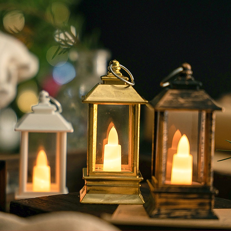 Đèn Lồng Mô Phỏng Có Giá Đỡ Nến Dùng Trang Trí Lãng Mạn