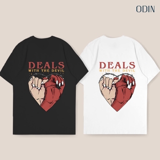 Áo phông tay lỡ odin devil, áo thun unisex nam nữ - od168