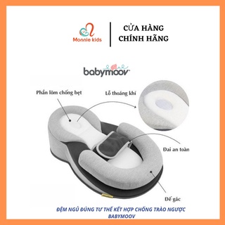 [Mã MKBC13 giảm 80k đơn 1 triệu] [HÀNG CHÍNH HÃNG] 🎀Có Sẵn🎀 ĐỆM NGỦ ĐÚNG TƯ THẾ & CHỐNG TRÀO NGƯỢC BABYMOOV BM14836
