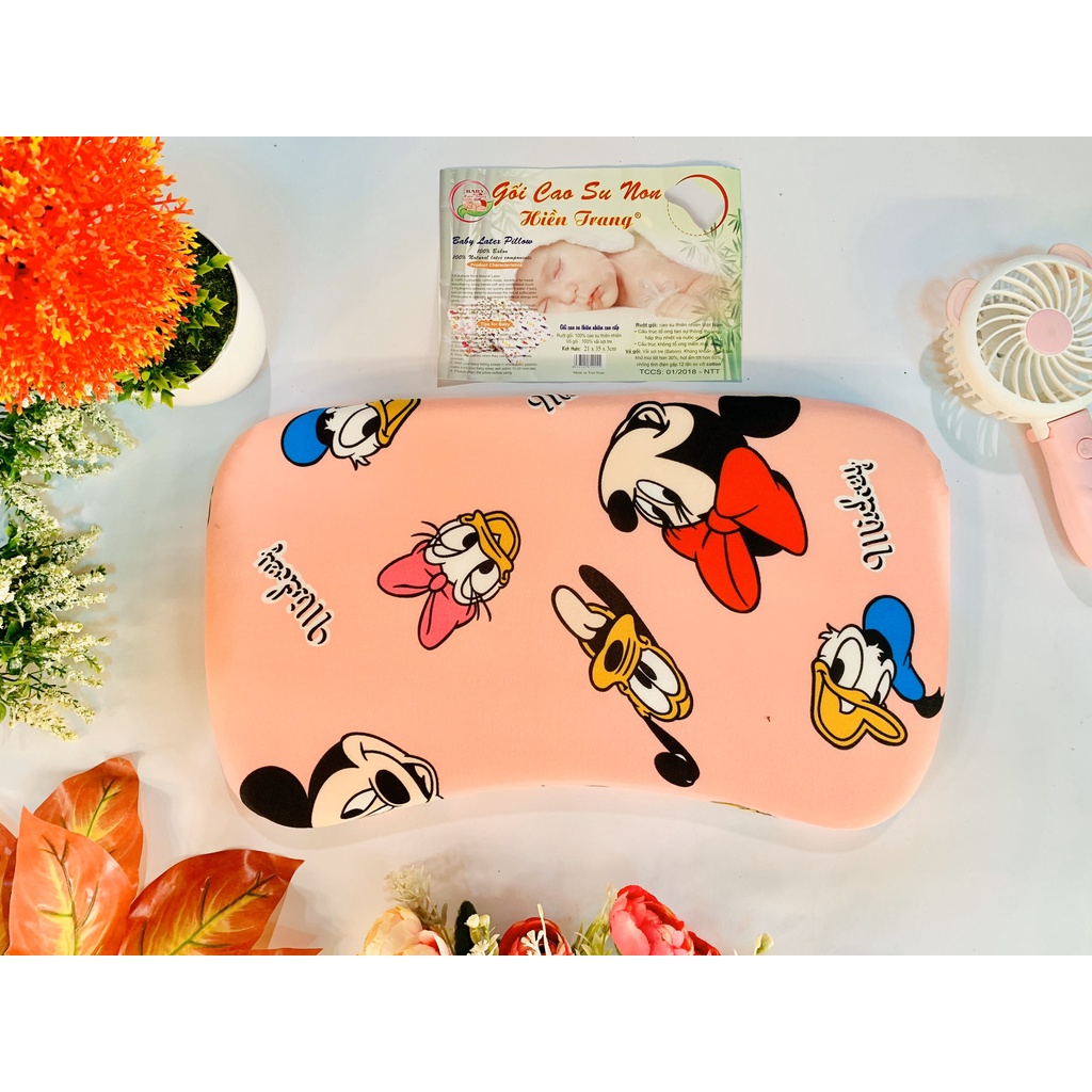 Gối Cao Su non thông hơi, chống bẹp đầu cho bé