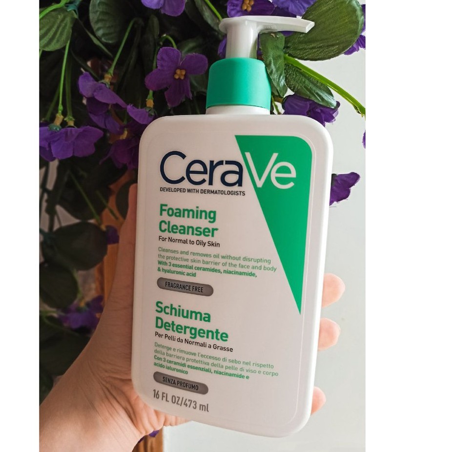 Sữa Rửa Mặt Cho Da Dầu CERAVE Sữa Rửa Mặt CERAVE Foaming  Dịu Nhẹ Ngừa Mụn Sạch Sâu | BigBuy360 - bigbuy360.vn