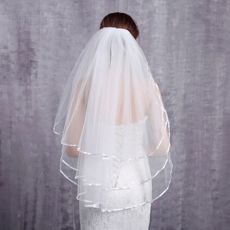 Mạng Che Mặt Và Khuỷu Tay Bằng Vải Tuyn Cho Cô Dâu
