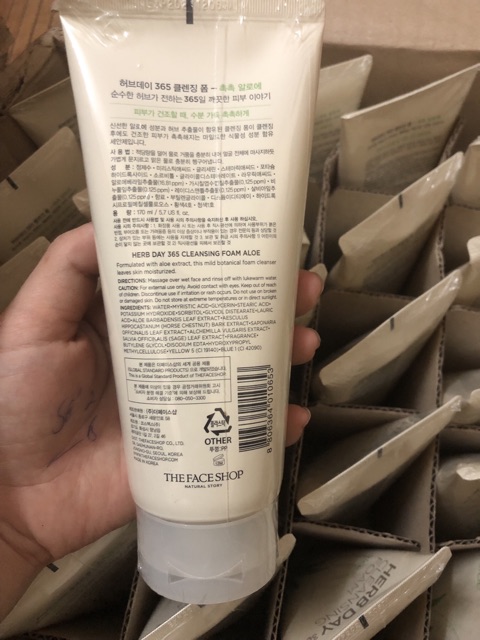 Sữa rửa mặt 365 The face shop 170ml