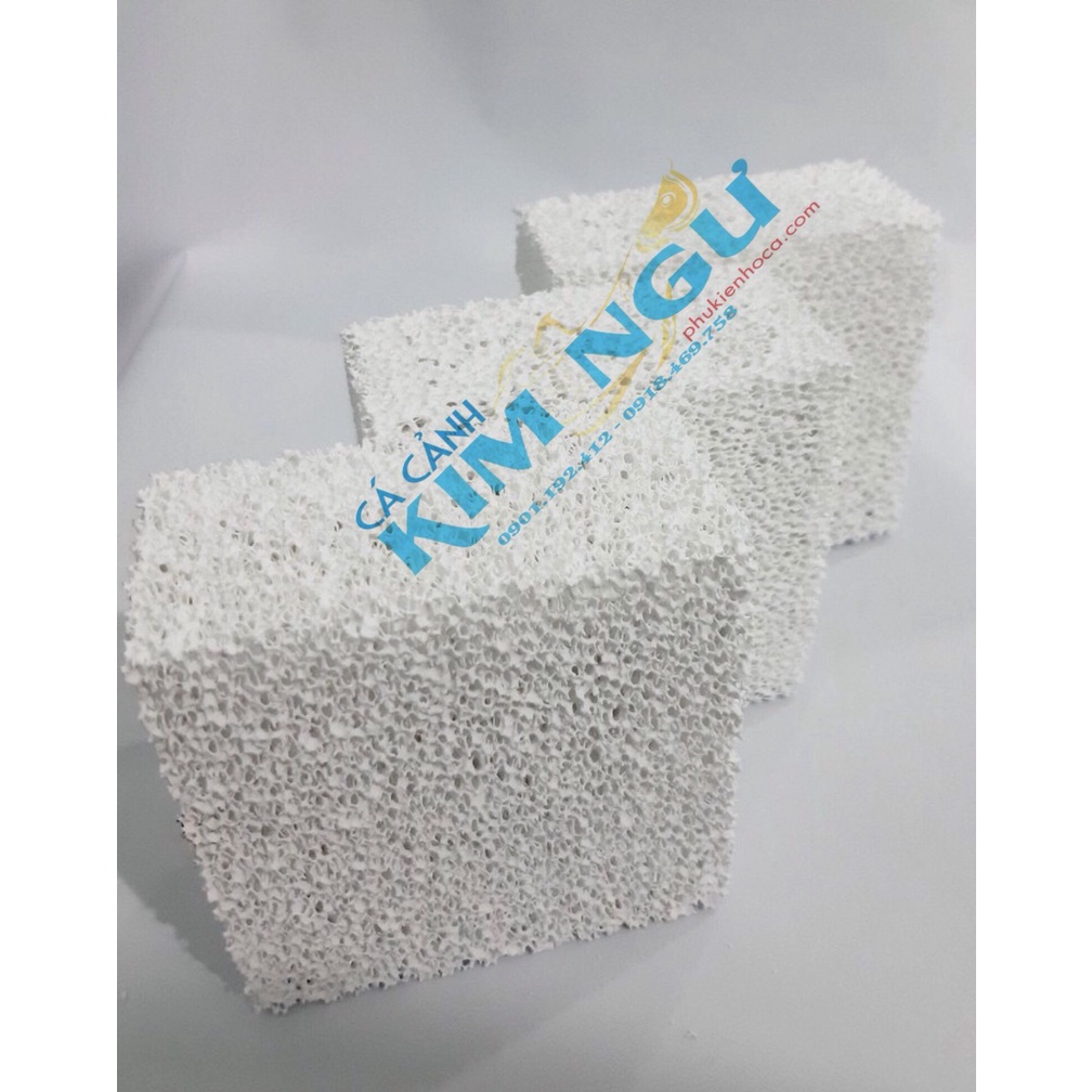 Combo 10 Viên Sứ Vuông Tàu Hủ 10*10*5CM Lọc Nước Hồ Cá