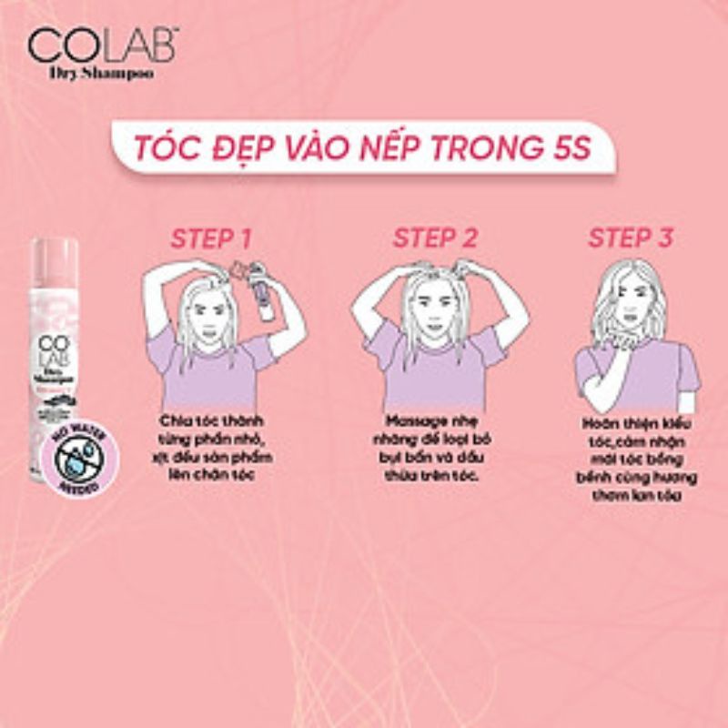 Dầu Gội Khô COLAB 200ml