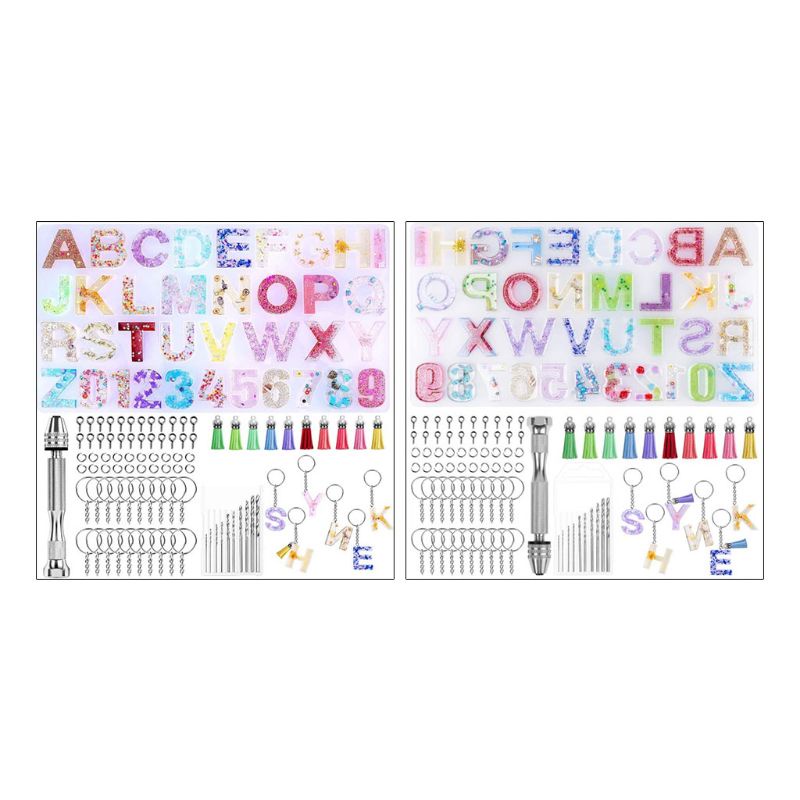 Khuôn Silicone Làm Đất Sét Hình Chữ Cái Và Số